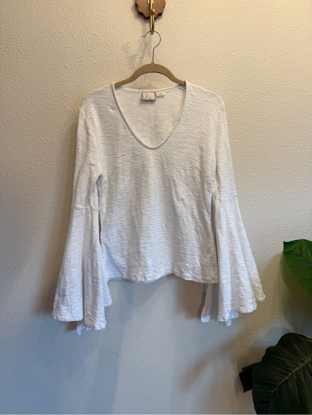 🤍 Anthropologie 9-H15 STCL Bell Sleeve Top | Size Small